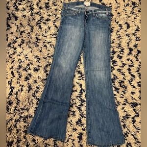 Current/Elliott Medium Blue Flare Jeans